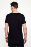 Erkek Bisiklet Yaka Slim Fit Pamuk Baskılı Tişört