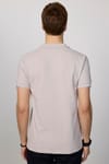 Erkek Slim Fit Dar Kesim Pamuklu Yumuşak Dokulu Serin Tutan Kumaş Düz Pike Küllü Pembe Polo Yaka Tişört