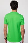 Erkek Polo Yaka Slim Fit Düz Pamuk Pike Yeşil Tişört