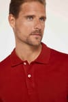Erkek Slim Fit Dar Kesim %100 Pamuk Düz Pike Bordo Polo Yaka Tişört