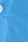 Erkek Slim Fit Dar Kesim Pamuklu Yumuşak Dokulu Serin Tutan Kumaş Düz Pike Mavi Polo Yaka Tişört