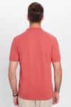 Erkek Slim Fit Dar Kesim Pamuklu Yumuşak Dokulu Serin Tutan Kumaş Düz Pike Polo Yaka Tişört