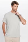 Unisex Relax Fit Rahat Kesim %100 Pamuk Yumuşak Dokulu Basic Bisiklet Yaka Gri Tişört