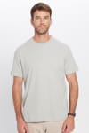 Unisex Relax Fit Rahat Kesim %100 Pamuk Yumuşak Dokulu Basic Bisiklet Yaka Gri Tişört