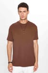 Unisex Relax Fit Rahat Kesim %100 Pamuk Yumuşak Dokulu Basic Bisiklet Yaka Taş Tişört