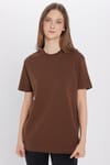 Unisex Relax Fit Rahat Kesim %100 Pamuk Yumuşak Dokulu Basic Bisiklet Yaka Taş Tişört