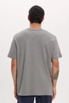 Unisex Relax Fit Rahat Kesim %100 Pamuk Yumuşak Dokulu Hafif Kalın Gri Bisiklet Yaka Tişört