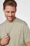 Unisex Relax Fit Rahat Kesim %100 Pamuk Yumuşak Dokulu Basic Bisiklet Yaka Kahverengi Tişört