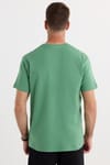 Unisex Relax Fit Rahat Kesim %100 Pamuk Yumuşak Dokulu Hafif Kalın Yeşil Bisiklet Yaka Tişört