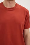 Unisex Relax Fit Rahat Kesim %100 Pamuk Yumuşak Dokulu Hafif Kalın Kiremit Bisiklet Yaka Tişört