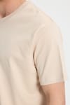 Unisex Relax Fit Rahat Kesim %100 Pamuk Yumuşak Dokulu Hafif Kalın Basic Bisiklet Yaka Taş Tişört