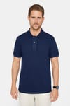 Erkek 3'lü Paket Siyah-Beyaz-Lacivert Slim Fit %100 Pamuk Düz Pike Polo Yaka Tişört