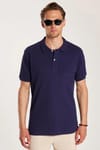 Erkek Regular Fit %100 Pamuk 5'li Siyah-Haki-Bordo-Beyaz-Lacivert Renk Cepli Pike Polo Yaka Tişört
