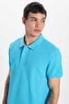SLIM FIT PLAIN PIQUE T-SHIRT 24/25  TİŞÖRT