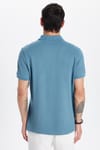 SLIM FIT PLAIN Erkek Slim Fit Dar Kesim %100 Pamuk İndigo Polo Yaka TişörtPIQUE T-SHIRT 24/25  TİŞÖRT