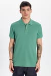 SLIM FIT PLAIN PIQUE T-SHIRT 24/25  TİŞÖRT