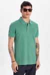 SLIM FIT PLAIN PIQUE T-SHIRT 24/25  TİŞÖRT