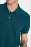 SLIM FIT PLAIN PIQUE T-SHIRT 24/25  TİŞÖRT