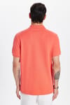 Erkek Slim Fit Dar Kesim %100 Pamuk Mercan Polo Yaka Tişört