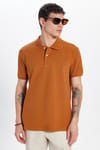 SLIM FIT PLAIN PIQUE T-SHIRT 24/25  TİŞÖRT