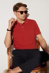 SLIM FIT PLAIN PIQUE T-SHIRT 24/25  TİŞÖRT