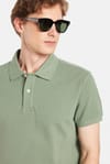 SLIM FIT PLAIN PIQUE T-SHIRT 24/25  TİŞÖRT