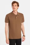 SLIM FIT PLAIN PIQUE T-SHIRT 24/25  TİŞÖRT