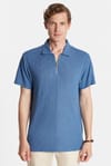 SLIM FIT  T-SHIRT HALF ZIPPER FODEN  TİŞÖRT