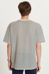 RELAX FIT KNITTED T-SHIRT CREW NECK STRIPE MOUN TİŞÖRT