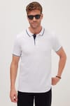 Erkek Slim Fit Dar Kesim Pamuklu Yumuşak Dokulu Serin Tutan Kumaş Düz Pike Polo Yaka Tişört