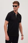 Erkek Slim Fit Dar Kesim Pamuklu Yumuşak Dokulu Serin Tutan Kumaş Düz Pike Polo Yaka Tişört