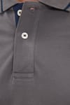 Erkek Slim Fit Dar Kesim %100 Pamuk Yumuşak Dokulu Serin Tutan Kumaş Düz Pike Füme Polo Yaka Tişört