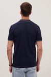 Erkek Slim Fit Dar Kesim Pamuklu Yumuşak Dokulu Serin Tutan Kumaş Düz Pike Polo Yaka Tişört