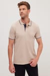Erkek Slim Fit Dar Kesim Pamuklu Yumuşak Dokulu Serin Tutan Kumaş Düz Pike Polo Yaka Tişört