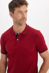 Erkek Slim Fit Dar Kesim %100 Pamuk Yumuşak Dokulu Serin Tutan Kumaş Düz Pike Bordo Polo Yaka Tişört