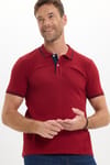 Erkek Slim Fit Dar Kesim %100 Pamuk Yumuşak Dokulu Serin Tutan Kumaş Düz Pike Bordo Polo Yaka Tişört