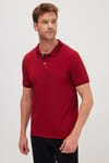 Erkek Slim Fit Dar Kesim Pamuklu Yumuşak Dokulu Serin Tutan Kumaş Düz Pike Polo Yaka Tişört
