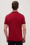 Erkek Slim Fit Dar Kesim Pamuklu Yumuşak Dokulu Serin Tutan Kumaş Düz Pike Polo Yaka Tişört
