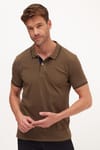 Erkek Slim Fit Dar Kesim Pamuklu Yumuşak Dokulu Serin Tutan Kumaş Düz Pike Polo Yaka Tişört