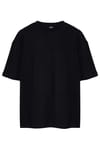 THREE PIECES OVERSIZE SHORT SLV PLAIN CREW NECK T-SHIRT