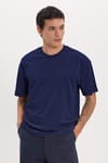 BOXY FIT SHORT SLV PLAIN CREW NECK T-SHIRT