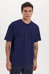 BOXY FIT SHORT SLV PLAIN CREW NECK T-SHIRT
