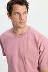 BOXY FIT SHORT SLV PLAIN CREW NECK T-SHIRT