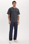 BOXY FIT SHORT SLV PLAIN CREW NECK T-SHIRT