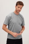 BOXY FIT SHORT SLV PLAIN CREW NECK T-SHIRT