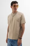 REGULAR FIT SHORT SLV PLAIN CREW NECK T-SHIRT