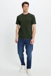 REGULAR FIT SHORT SLV PLAIN CREW NECK T-SHIRT