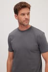 REGULAR FIT SHORT SLV PLAIN CREW NECK T-SHIRT