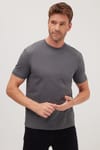 REGULAR FIT SHORT SLV PLAIN CREW NECK T-SHIRT