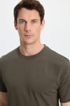 REGULAR FIT SHORT SLV PLAIN CREW NECK T-SHIRT